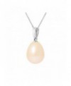 Pendentif Bélière Or Blanc véritiable Perle